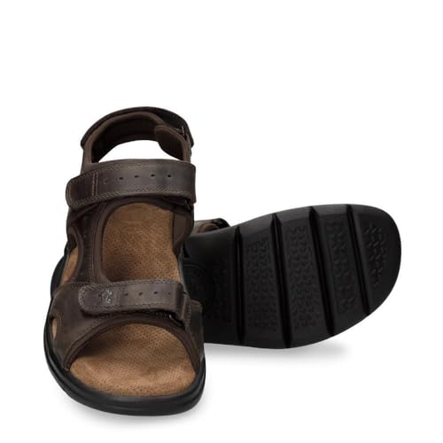 Panama Jack Men's Salton Basics Brown Walking Outdoor Leather Sandals3