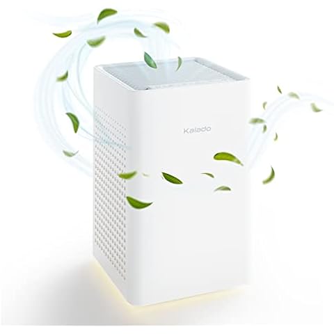 KALADO Air Purifiers for Bedroom Home up to 750 sqft, 20 dB Low Noise, H13 True HEPA Filter, Remove 99.97% Smoke, Dust Cover