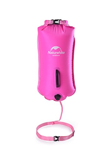 Bolsa hinchable de flotación para natación o como boya salvavidas de Naturehike para la piscina o el mar, bolsa impermeable, rosa