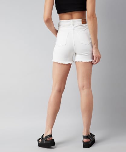 Image of Dolce Crudo Women's High Rise Denim Shorts - Relaxed Fit
