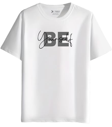 Image of XENOVAURBAN Unisex Adults Regular and Plus Size XVA-A1 Printed Round Neck 100% Cotton Tshirt (Pack of 1)