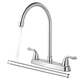 SHACO 2 Handle Kitchen Faucet, 3 Hole Ki...