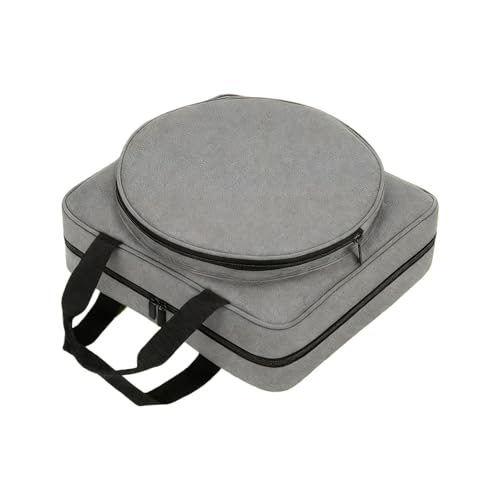 Bolsa Para Proyectos De Bordado | Asas Dobles Múltiples Bolsillos | Bolsa De Almacenamiento Tote Cuadrada Para Tejidos | Para Estudiantes Artistas Viajeros Profesionales Entusiastas De Manualidades Sa