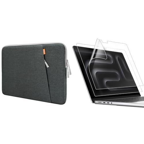 JETech für MacBook Pro 14,2 Zoll (M5, M1-M4 Pro/Max, 2021-2025) Laptop Hülle und Schutzfolie Bündel