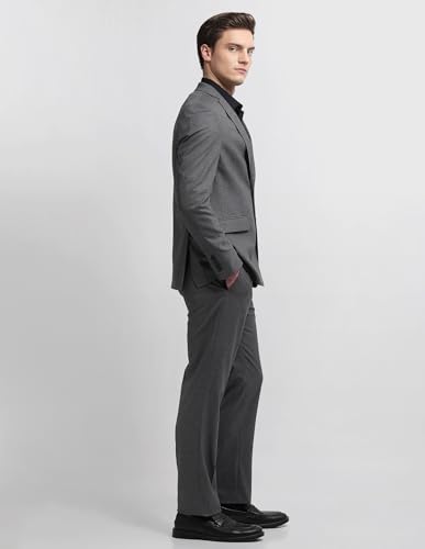 Image of Arrow Men's Body Tailored fit Heathered Suit