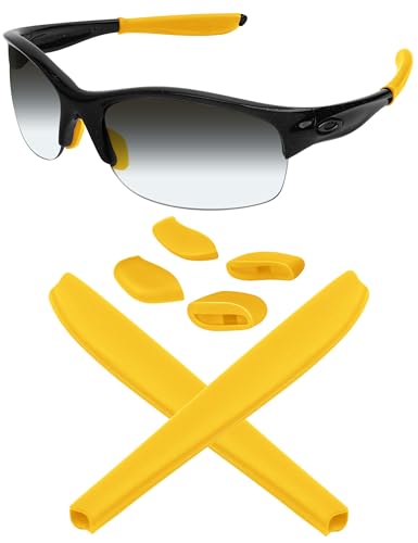 Kit Mryok de gomas para Oakley Commit SQ almohadillas antideslizantes amarillas
