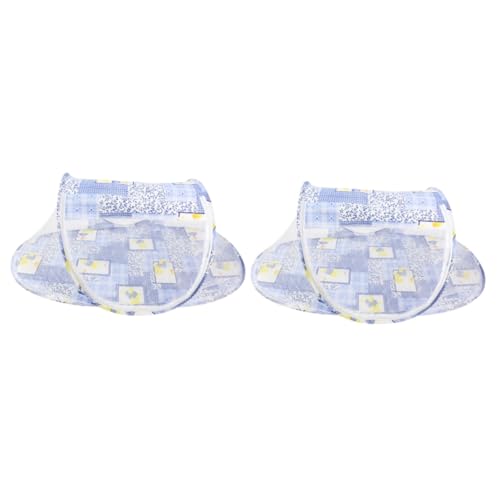 Toyvian 2 Pçs Berço Dobrável Rede De Berço De Bebê Dobrável Rede De Cama De Bebê Cortina Rede De Cri