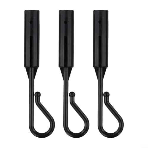 Yuanpgky Gancho de cambio para pesca de carpa, paquete de 3 ganchos de cebo de plástico con almohadilla EVA, compatible con reemplazo de inserción de aguja, estante de accesorios de pesca antiarañazos