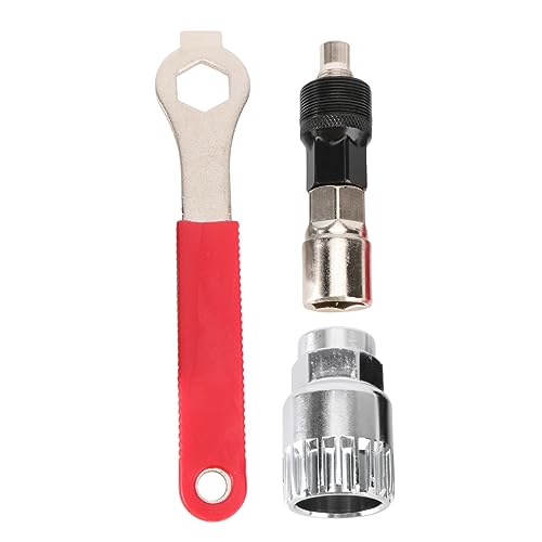 Happyyami Professional Bike Crank Extractor Bottom Bracket Remover Tool Kit Includes Spanner for Easy Removal of Spline Bottom for Beginners DIY Repairs