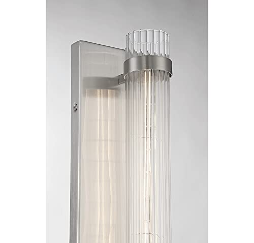 Image of Savoy House 9-996-1-SN Willmar Wall Sconce in Satin Nickel (5 inch W x 16 inch H)