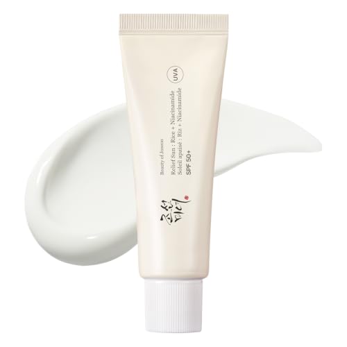 Beauty of Joseon Relief Sun Rice + Niacinamide | Korean Skincare Koreanische Kosmetik Kein Weißer Schleier, Hydratisierende Sonnencreme Gesicht SPF 50+ PA++++, 50ml