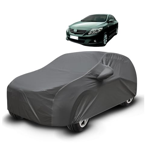 Image of Auto Hub Waterproof Car Cover Compatible with Altis with Mirror Pockets, Soft Cotton Lining, Altis Car Cover Waterproof, Grey