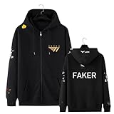 [QQLADY] リーグ・オブ・レジェンド 周辺 パーカー 衛衣 FAKER ONER ZEUS GUMAYUSI KERIA S14 イメージ風 応援長袖 応援グッズ 春秋 柔らかい 男女兼用 (2XL,Faker（B）) [並行輸入品]
