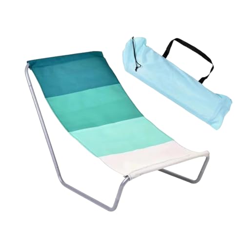 Canciones de campaña plegables, asiento de salón portátil, hamaca relajante compacta | Chaise ajustable al aire libre - Equipamiento de viaje, herramienta de confort de césped ligero, muebles