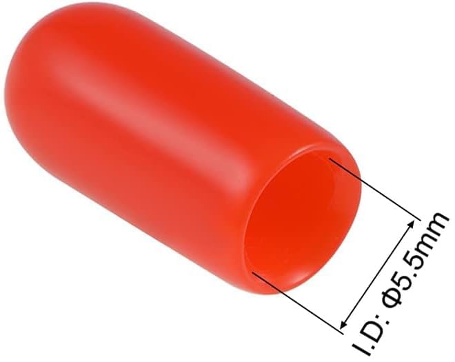 MACHSWON 200pcs Rubber End Caps 5.5mm ID - Image 3