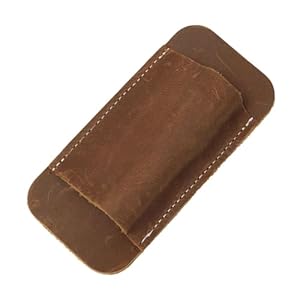 Generisch Horizontale Leder Messerscheide 4.65x2.24 Braun