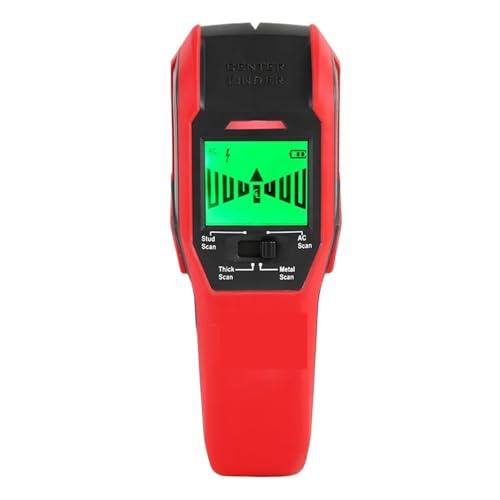 Detector de Vigas, Detector de Pared con escáner, Detector de Vigas metálicas, Voltaje CA, Cables con Corriente, detección de Madera y Cobre con zumbador.