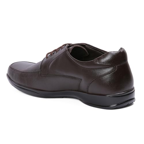 Red Chief RC3499 Brown Leather Formal Shoes - Image 6