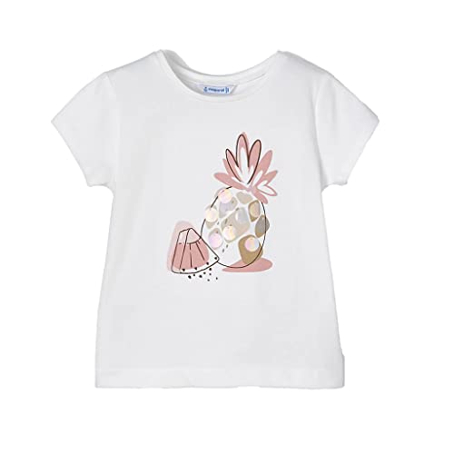 MAYORAL - T-shirt bianca bambina ananas - 3A/98cm