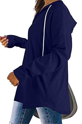 Image of Bofell Womens Fashion Tops Hoodies for Women Pullover Oversized Sweatshirts Long SLeeve Shirts Loose Fit