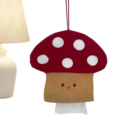 Soporte para papel higiénico para colgar en la pared, estuche creativo de papel con forma de seta | Dispensador de colgar para decoración del hogar para restaurante, camer