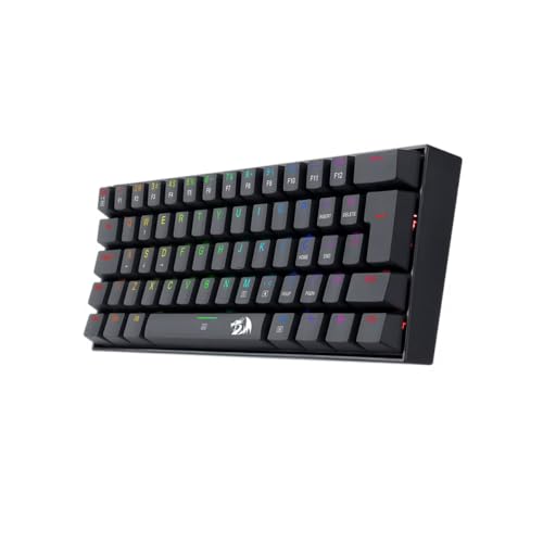 Teclado Gamer Mecanico Redragon Dragonborn RGB Preto (ABNT2; Switch Marrom)