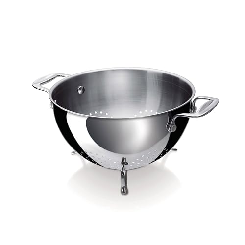 Bekaline 12060224 Chef Passoire sur Pieds en acier inoxydable 22 cm, Language_tag:fr_fr, Argent