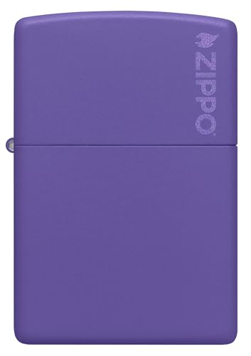 Encendedor Zippo Purple Matte con Logo 237ZL miniatura 2