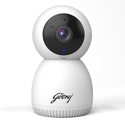 Godrej Security Solutions EVE PRO panTilt Smart WiFi Security Camera for Home with 350 Degree 2MP (HD) | 2-Way Audio | Night Vision | Smart Motion Tracking | Alarm System, White (B0D8BQN9W7) Amazon Price History, Amazon Price Tracker