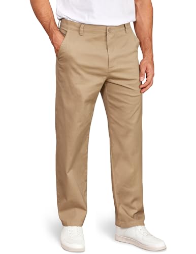COOFANDY Mens Casual Chinos Pants Classic Relaxed Fit Khaki Pants Wrinkle Free Stretch Dress Pants