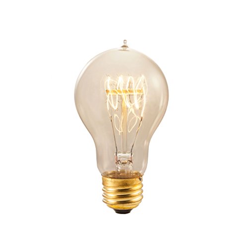 Bulbrite NOS60-VICTOR 60-watt Incandescent Nostalgic Victor Loop A19 with Medium Base, Antique (4 Pack)