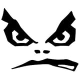 Grumpy Bad Boy Face - Pack of 4 - StickerVinyl Waterproof Sticker Decal Car Laptop Wall Window Bumper Sticker