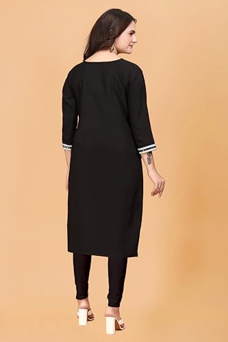 Image of Women's Short Kurti in TopsTunic Rayon Cotton Blend | Ladies Ethnic Tunic