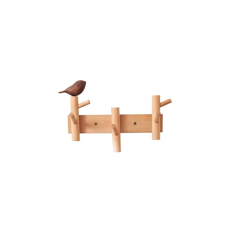 zhangrui1888 Coat Rack Shelf Wall Mounted Wall Mounted Clothes Hook, Living Room Entrance, Foyer, Bag Hanging, Key Holder, Coat