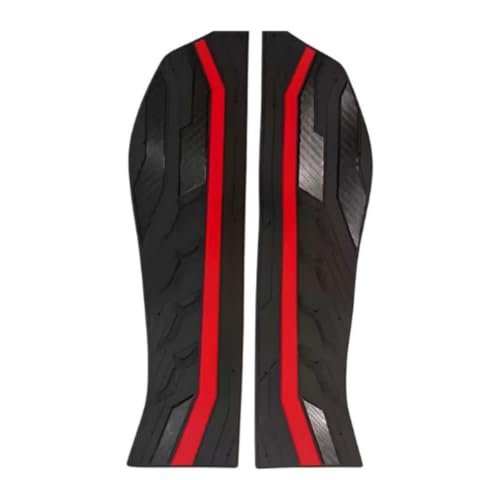 Moto Planet Rubber Foot Mat Set of 2 Black Red usable Compatible for AEROX 155 Anti-Slip Grip Design Durable Construction. Moto Planet-image-45