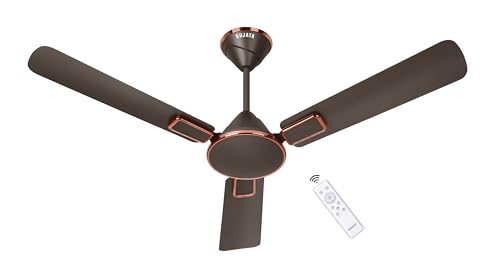 Image of Sujata BLDC Fan | 3-Year Warranty | Ceiling Fan for Living Room /Bedroom with Remote Control, High caliber, H-Class insulation winding, BEE Star Rated, Decorative ceiling fan (Matt B. Copper-Impresso)