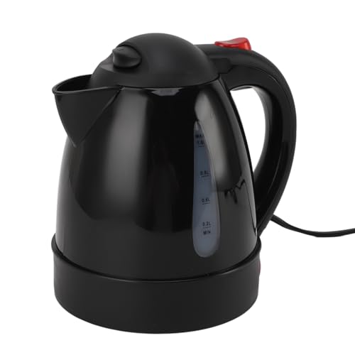 Hervidor eléctrico 1L 150W negro acero inox 12V para auto miniatura 5