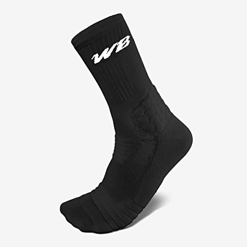 Anti-Blister Men's Crew-Length Athletic Socks with Cushion for Football, Running, Baseball, Basketball3