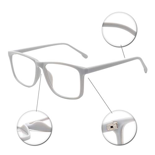 Image of OCCI CHIARI Men Computer Glasses Eyewear Hinge Oversized Eyeglasses Blue light filter (D-Blue)