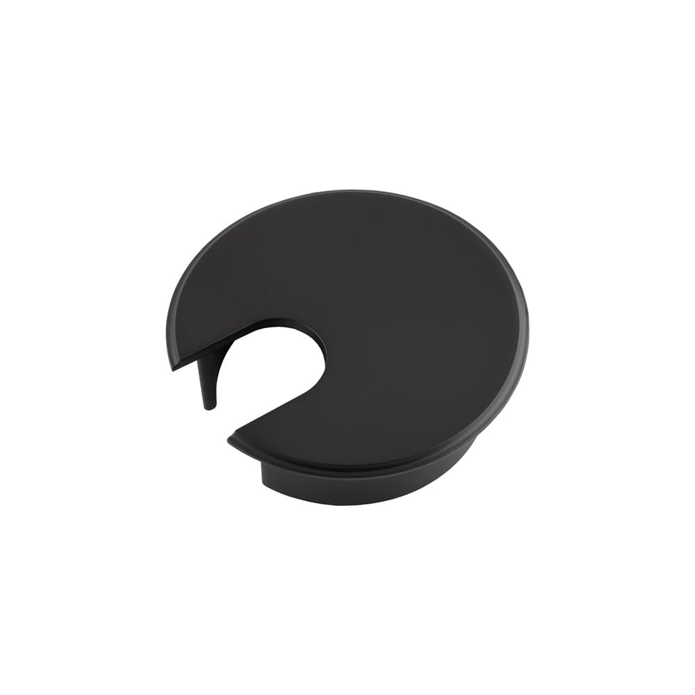Carlisle Brass Heavy Pattern Cable Tidy Desk Grommet - Matt Black