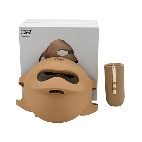 Dynamic Revive Máscara de luz LED | Máscara facial LED de silicona 3D para reducir las arrugas y el acné | Máscara facial LED para el cuidado de la piel en casa | Belleza de la piel para mujeres
