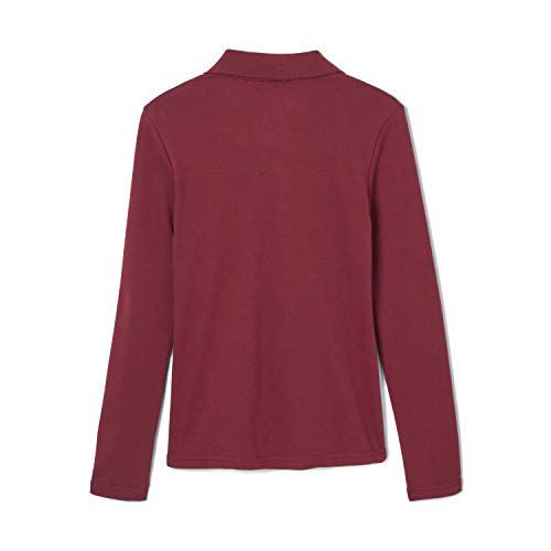 Image of French Toast Girls' Ruffle Collar Polo Shirt with Long Sleeves