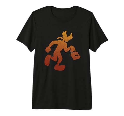 T-shirt Disney Goofy Trick or Treat Silhouette cadeau parfait pour fans d'animation