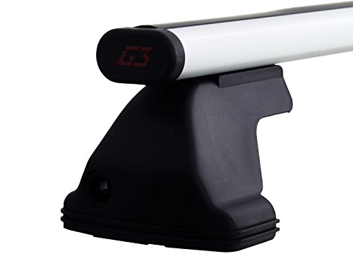 G3 - Barre PORTATUTTO in Alluminio Modello Pacific per Auto con Tetto Liscio