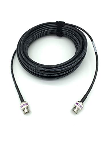 AV-Cables 12G 4K HD SDI BNC - BNC Cable Belden 4855R Mini RG59 (150ft, Black)