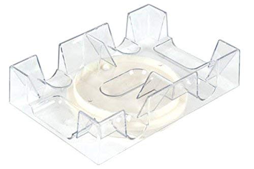 2 Deck Revolving Rotating Canasta Playing Card Tray, 2 Pack