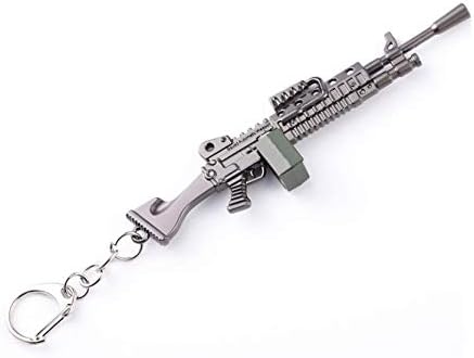 Game of FORTNITE M4 rifle weapon model alloy keychain buckle