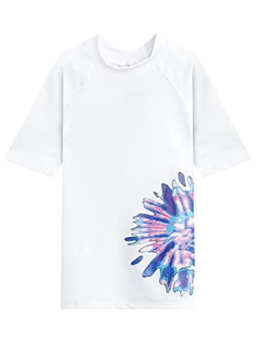 Image of Kanu Surf Girls' Karlie Rash Guard UPF 50+ Sun Protection Short Sleeve Swim Shirt