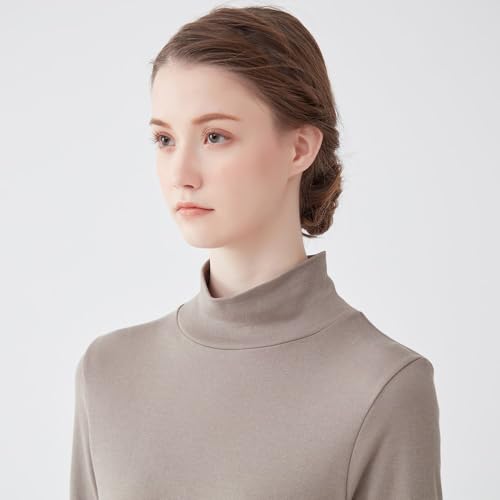 グンゼ theGUNZE 長袖 ハイネック あったかインナー 綿100% 日本製 保湿 裏起毛 冬 レディース CK4545 の商品画像 6