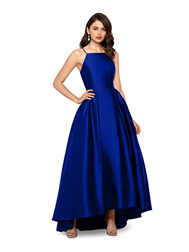 Amazon.com: B&A by Betsy and Adam Womens Satin Maxi Evening Dress Blue 14 :  Clothing, Shoes & Jewelry